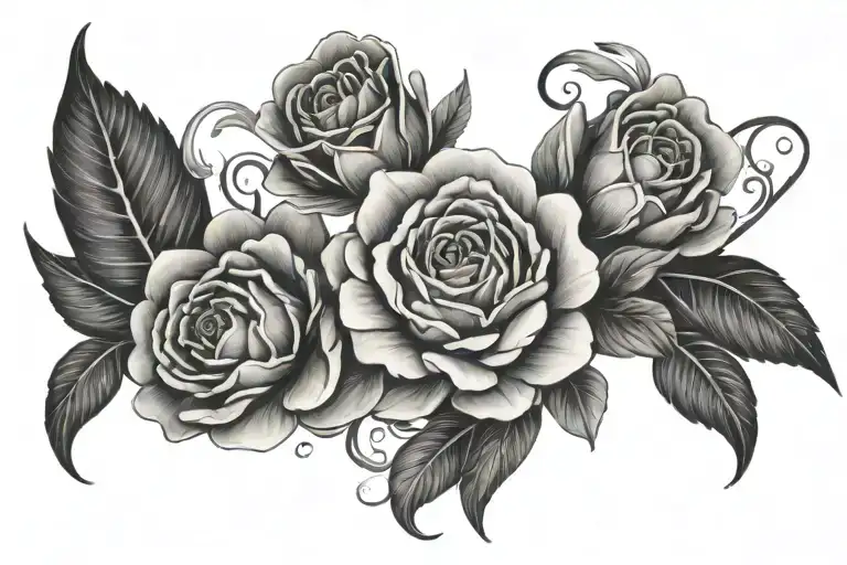 self-love, Christian, flowers tattoo design idea