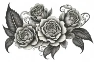 self-love, Christian, flowers tattoo design idea