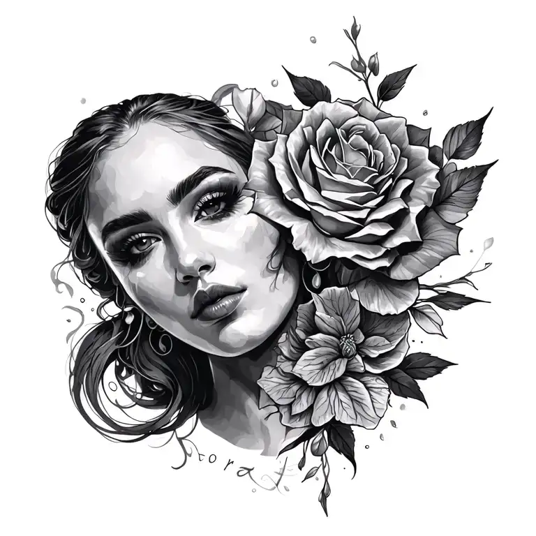 Rosario tattoo design idea