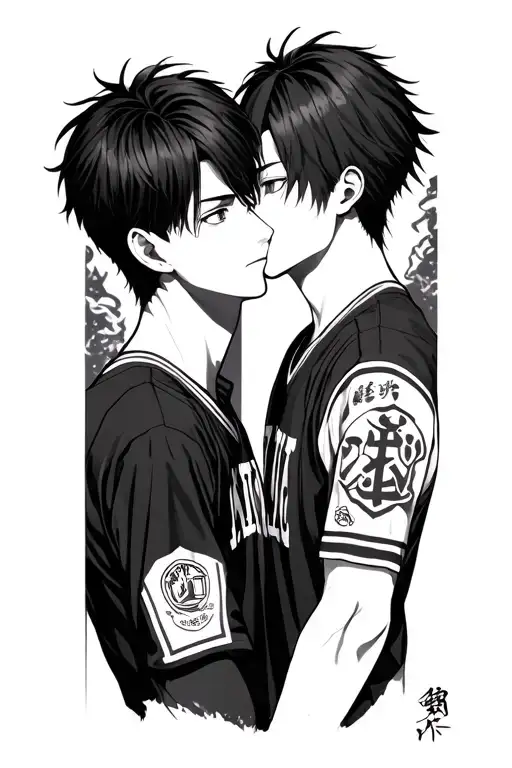 aomine daiki and seijuro akashi tattoo design idea