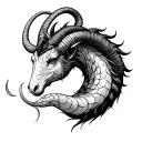 Capricorn Japanese tattoo design idea