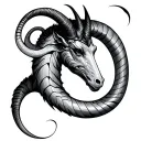 Capricorn Japanese tattoo design idea