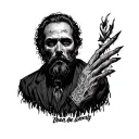 rather be six feet under than be lonely man tattoo design idea