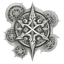 knights templar sacred geometry  tattoo design idea