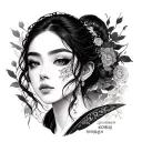 Korean tattoo design idea