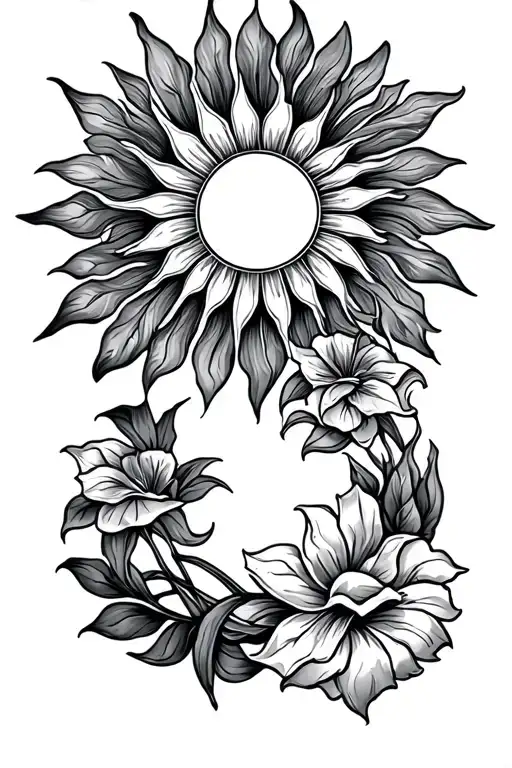 philippine sun tattoo design idea