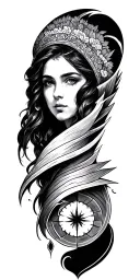 True North tattoo design idea