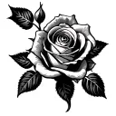 Rose wrapped with an eye popping tattoo design idea