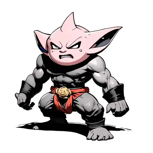 Kid Buu tattoo design idea