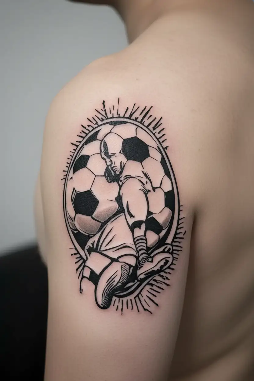 twin brother passed away and I want to honor him, we were born in Medellin, Colombia and loved to play soccer  tattoo design idea