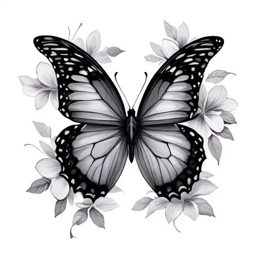 3 Butterfly tattoo design idea