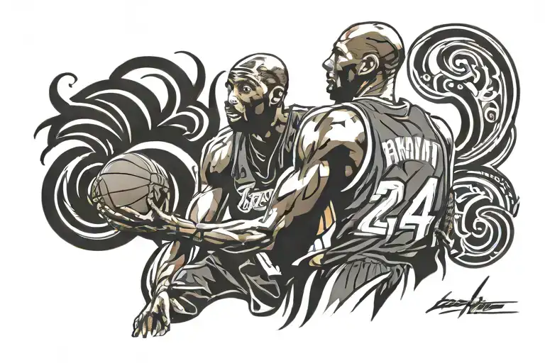 black mamba 24 kobe bryant tattoo design idea