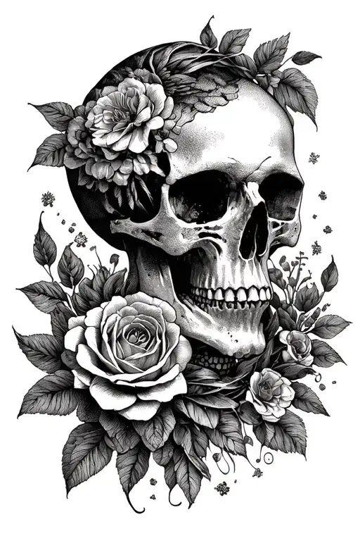 memento mori memento vive tattoo design idea