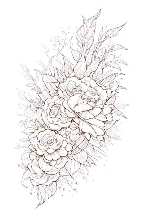 patchwork half sleeve tattoo design idea