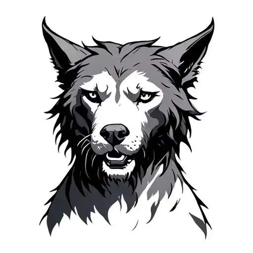 Cerberus guarding tattoo design idea