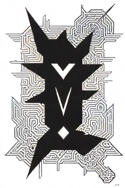 sukuna sign emo evil tattoo design idea