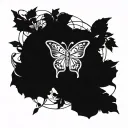 Tomorrowland butterfly logo tattoo design idea