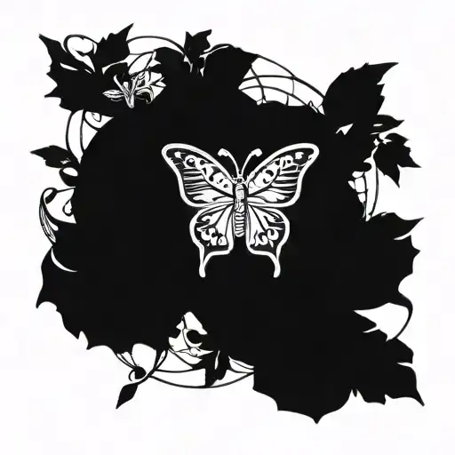 Tomorrowland butterfly logo tattoo design idea