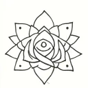 gratitude symbol, an endless knot representing connectedness, a lotus flower, three dots tattoo design idea