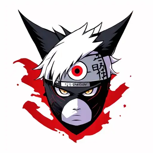 Sharingan itachi kakashi anbu mask tattoo design idea