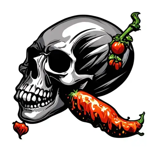 skull metal thailand spicy food running videogames anime tattoo design idea