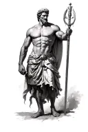 You could generate a full arm design, two -piece (the one above Zeus) (the below a gladiator warrior) tattoo design idea