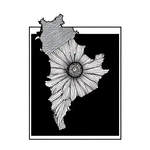 Punjab Map tattoo design idea