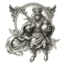 st. Christopher patron Saint tattoo design idea