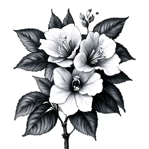 Bougainvillea tattoo design idea