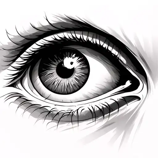 3rd eye open tattoo design idea