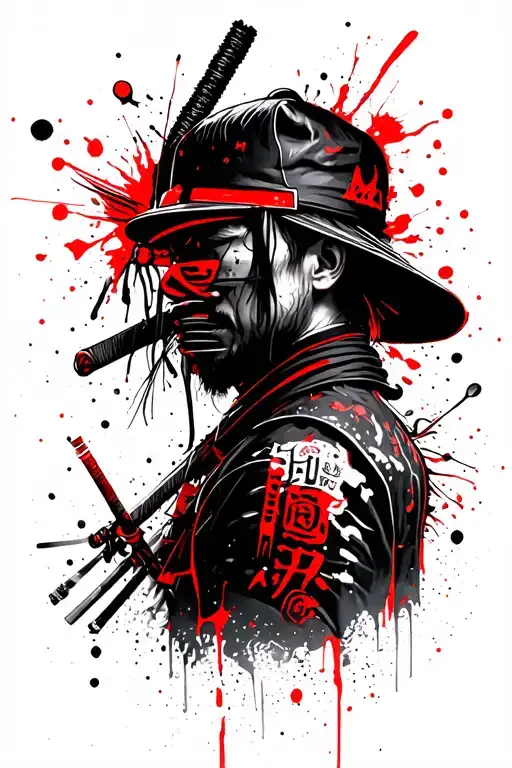 samurai rapper tattoo tattoo design idea