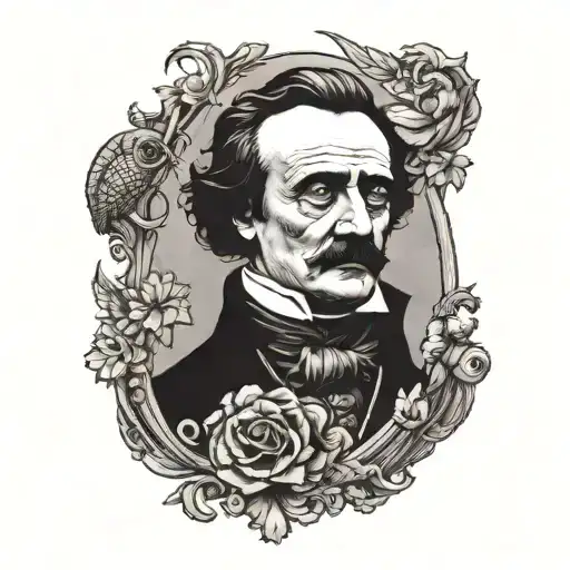 Edgar Allan Poe tattoo design idea