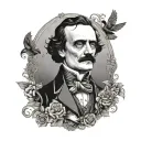 Edgar Allan Poe tattoo design idea