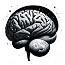 ADHD tsa brain meets infinite love universe with tattoo design idea