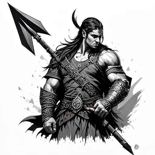 warrior arrow thumb strength >> tattoo design idea
