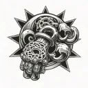 polish freedomand brass knuckles tattoo design idea