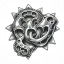 polish freedomand brass knuckles tattoo design idea