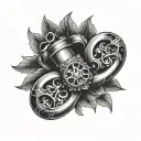 polish freedomand brass knuckles tattoo design idea