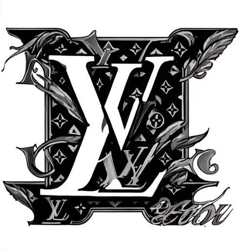 Louis Vuitton tattoo design idea