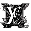 Louis Vuitton tattoo design idea