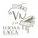 Make a very small and simple tattoo incorporating piano keys in a minimalist design with the names Lucia and Lucas and t tattoo design idea