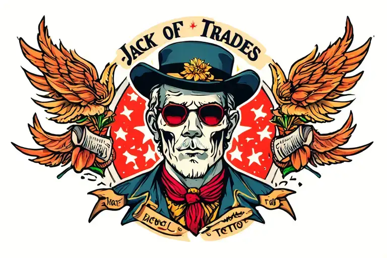jack of all trades tattoo design idea