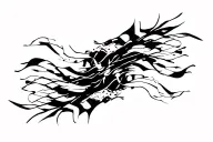abstract blackwork tattoo tattoo design idea