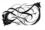 abstract blackwork tattoo tattoo design idea