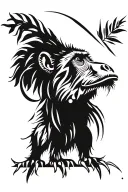 baboon tattoo design idea