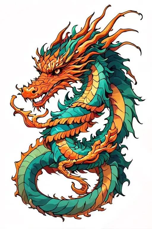 Dragon Wrapped Around Arm tattoo design idea