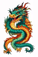 Dragon Wrapped Around Arm tattoo design idea