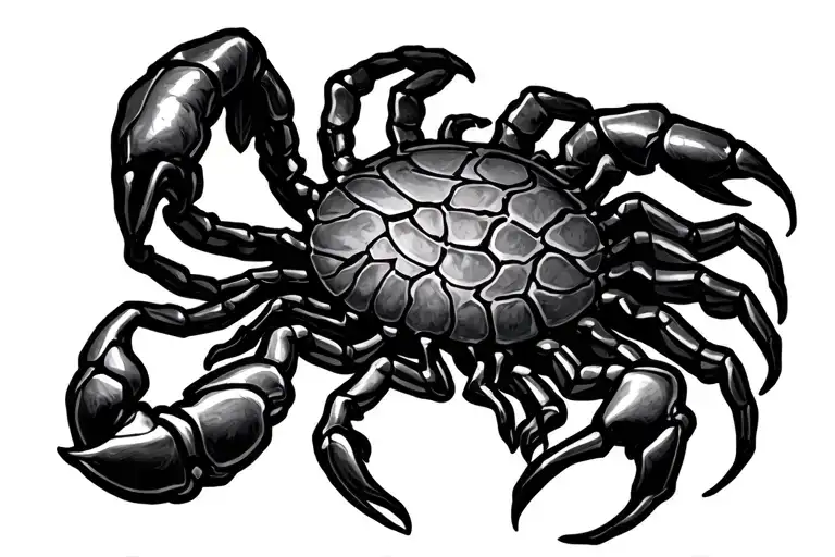 1991 Roman Numerals scorpio zodiac sign tattoo design idea