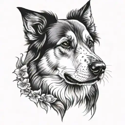 dog memorial tattoo tattoo design idea