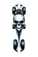 Polaris UTV racing dunes skull tattoo design idea
